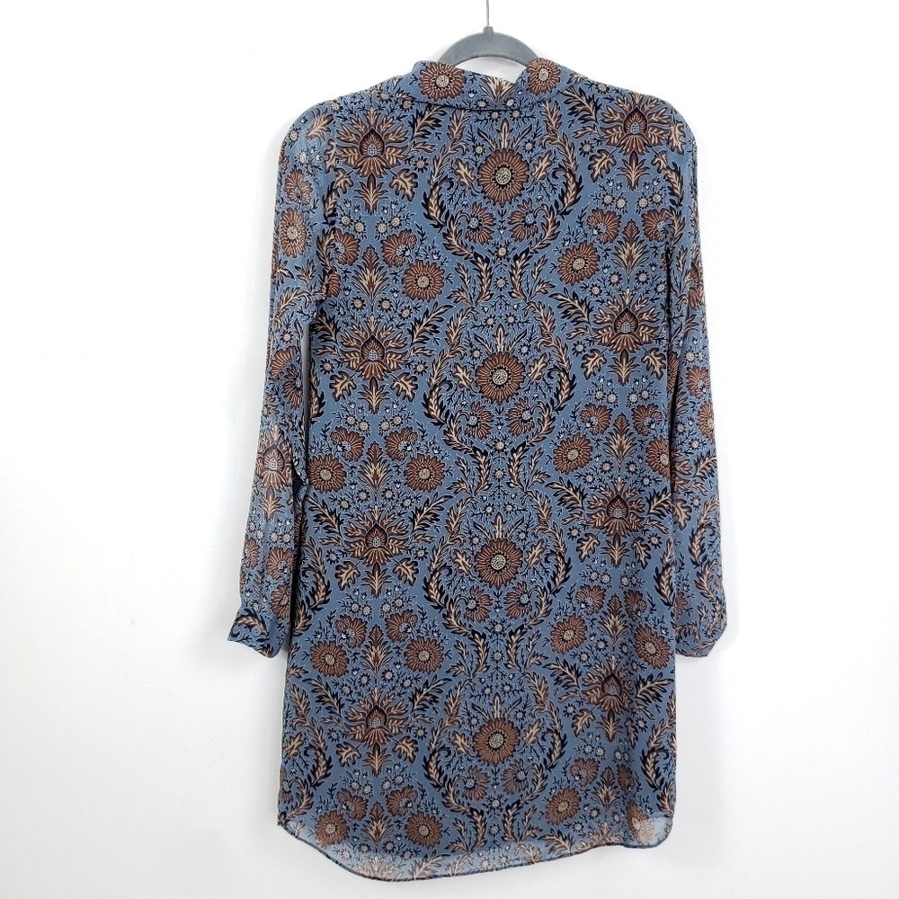 CAbi "Provincial Dress" V-Neck Long Sleeve Curved Hem szXS - Picture 5 of 10